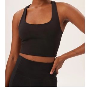 New girlfriend collective black Paloma Racerback sports bra